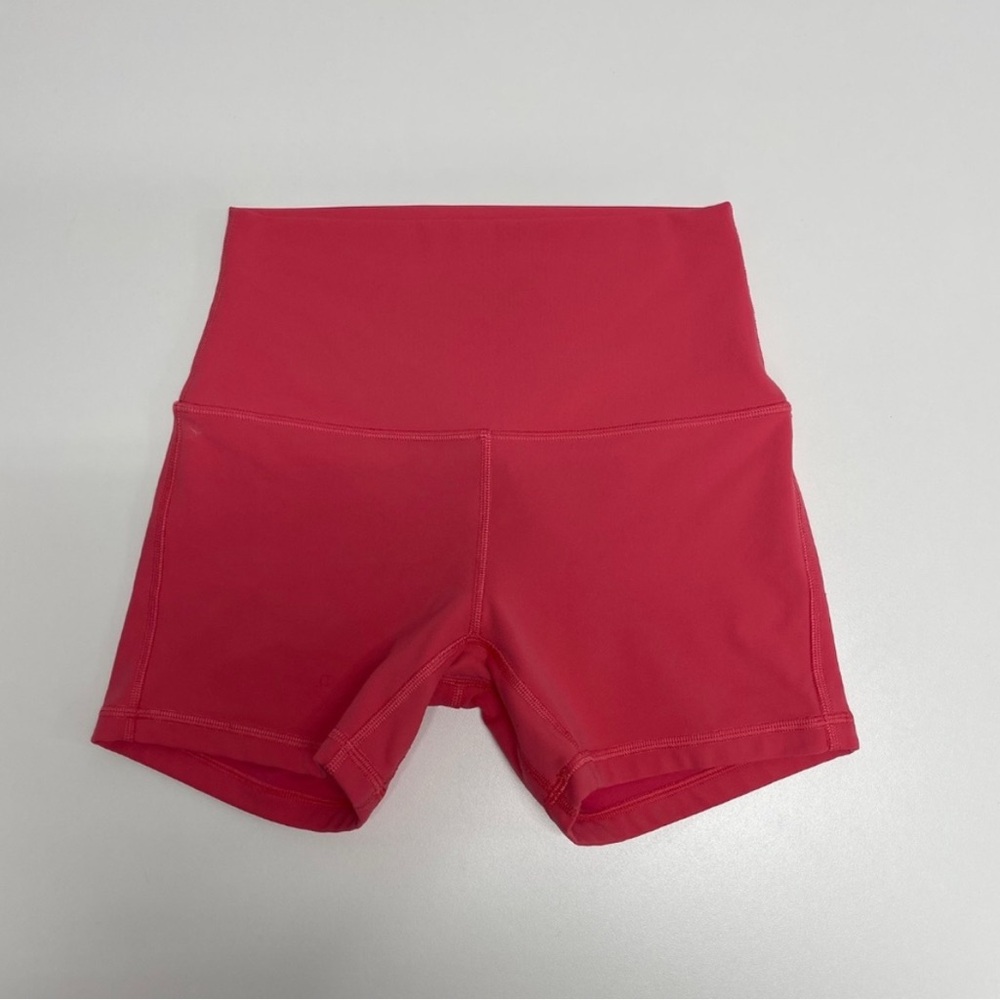 Woman’s Pink Lululemon Align Shorts 4” Size 4 - Picture 2 of 10